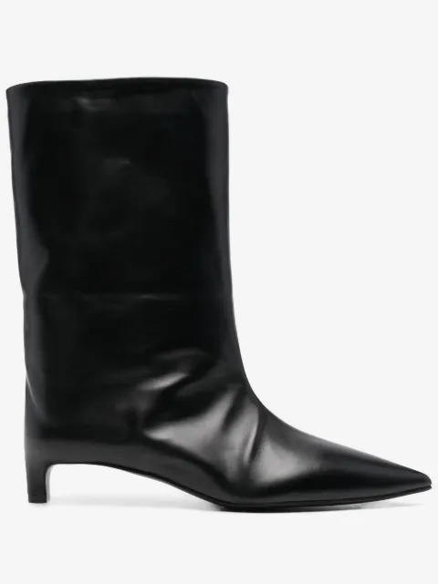 Jil Sander botas con puntera en punta 