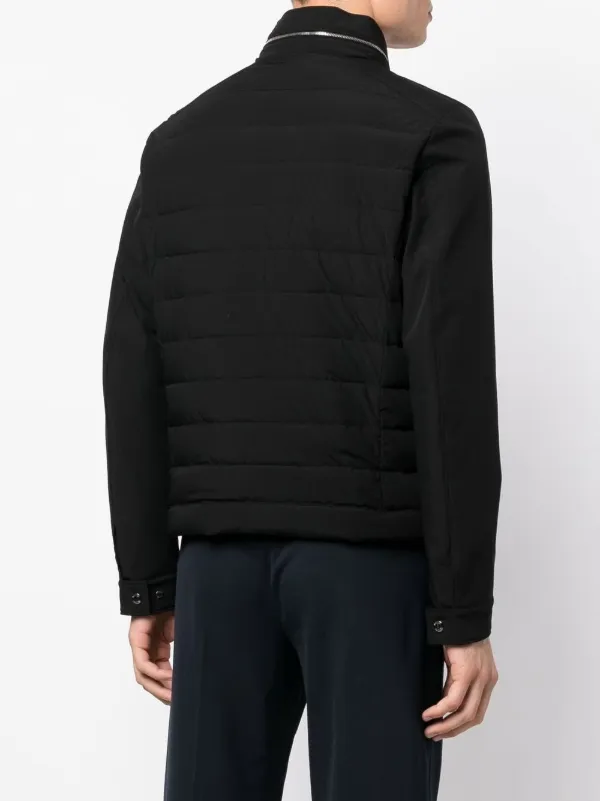 Moorer quilted-finish zip-up Jacket | Black | FARFETCH JO