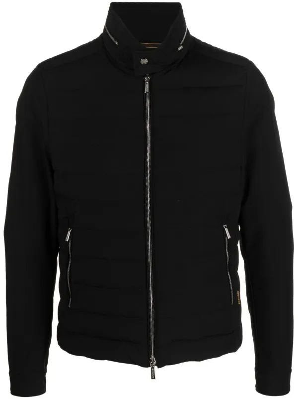 【初回限定】 Moorer quilted-finish zip-up Jacket | Black | FARFETCH JO ジャケット・アウター