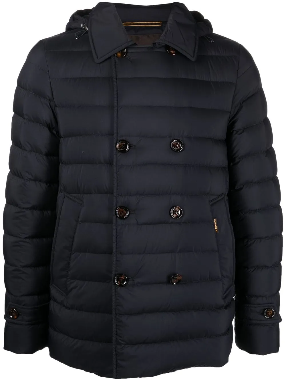 

Moorer padded zip-up down jacket - Blue