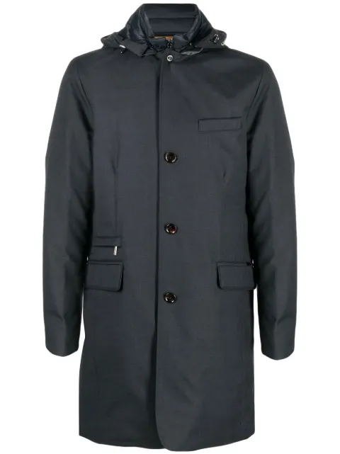 Moorer buttoned-up hooded parka