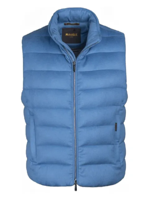 Moorer gilet matelassé à fermeture zippée