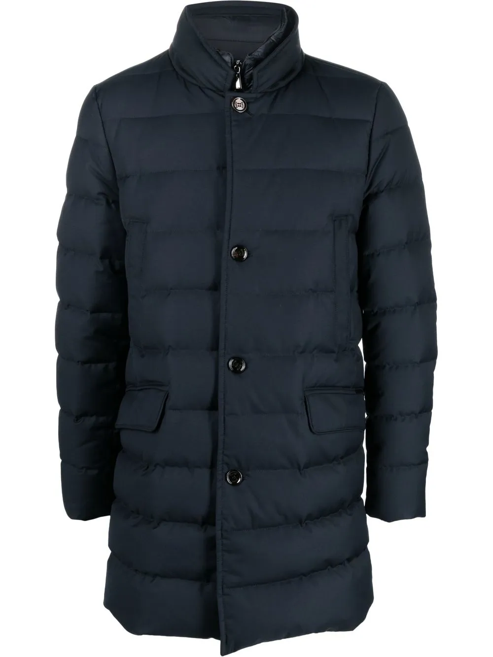 

Moorer padded buttoned-up coat - Blue