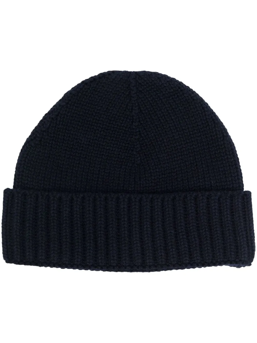 Moorer Cashmere Knitted Beanie In Blau