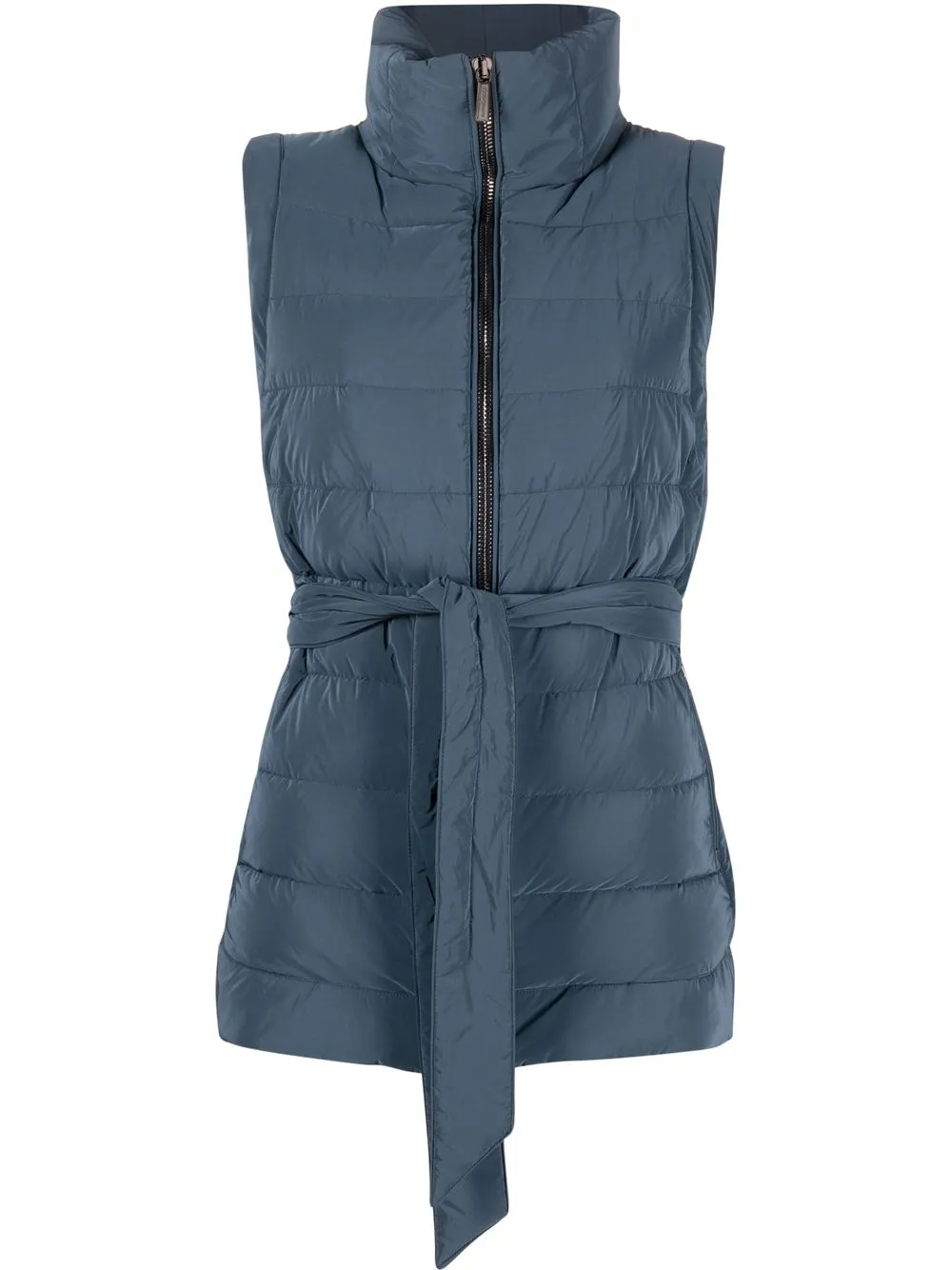 

Moorer belted-waist padded gilet - Blue