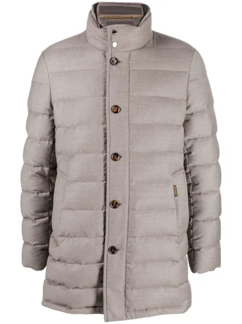 Moorer manteau matelassé à boutonnière