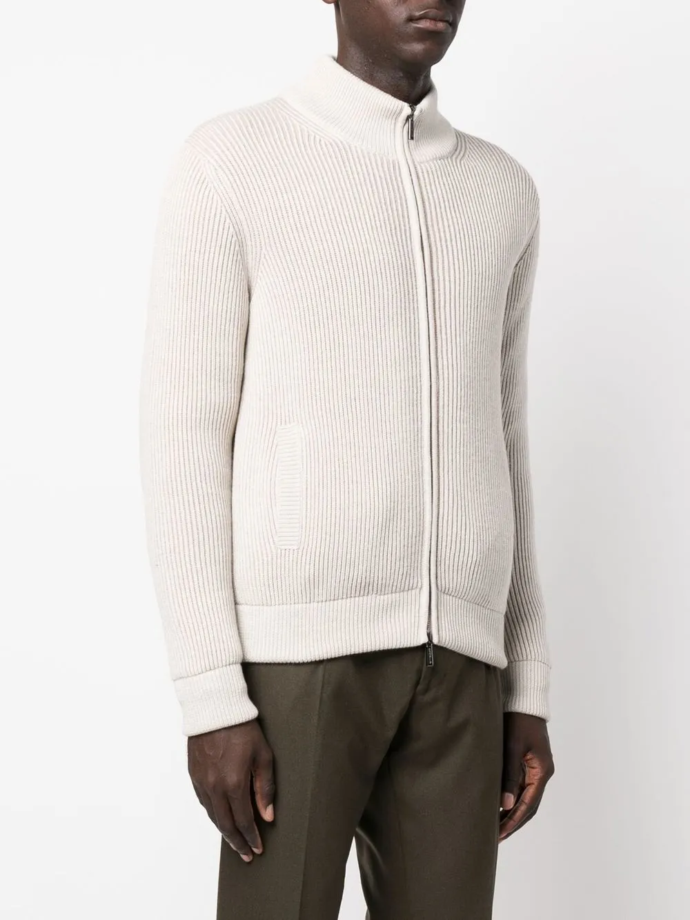  Moorer Gerippter Pullover   Nude 