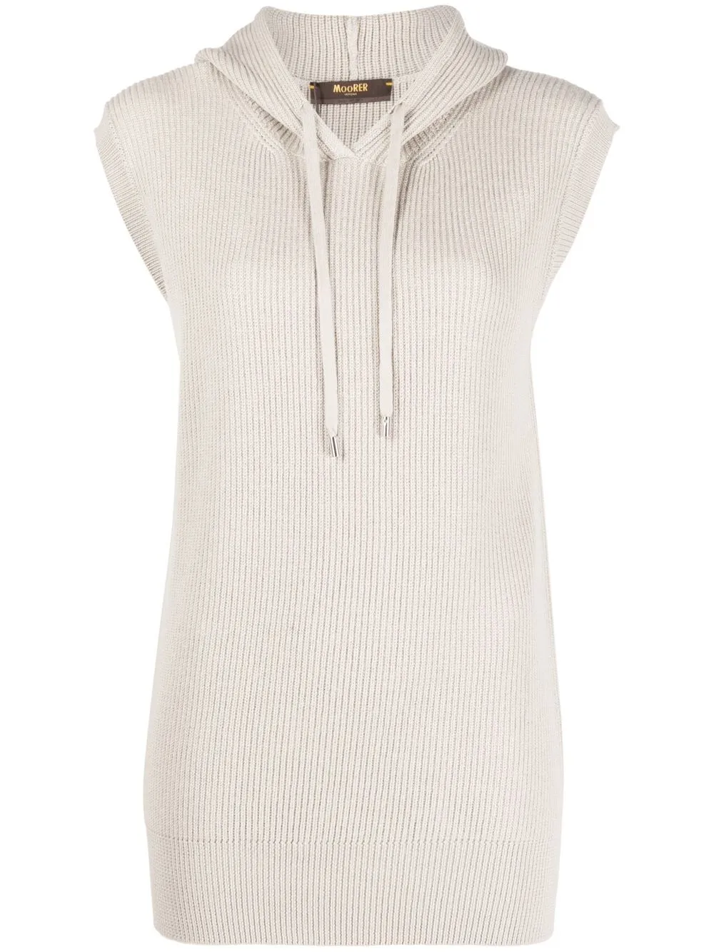 

Moorer hooded wool jumper - Neutrals