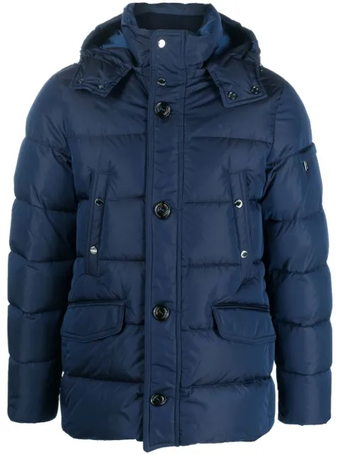 Moorer button-down padded jacket