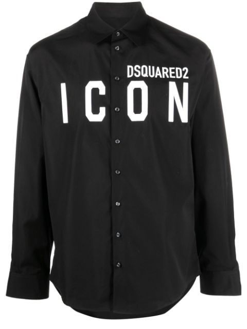 Dsquared2 logo-print cotton shirt