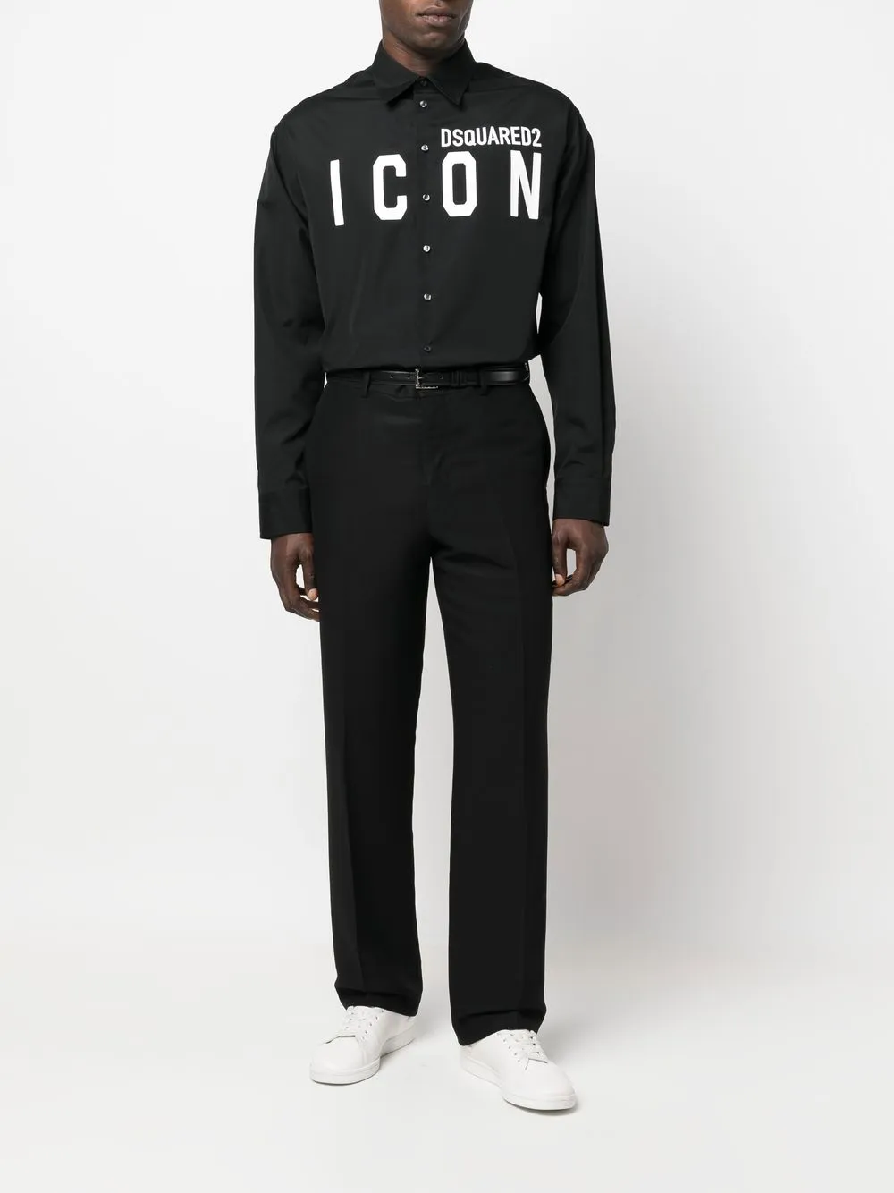 DSQUARED2 logo-print cotton shirt | Image 2