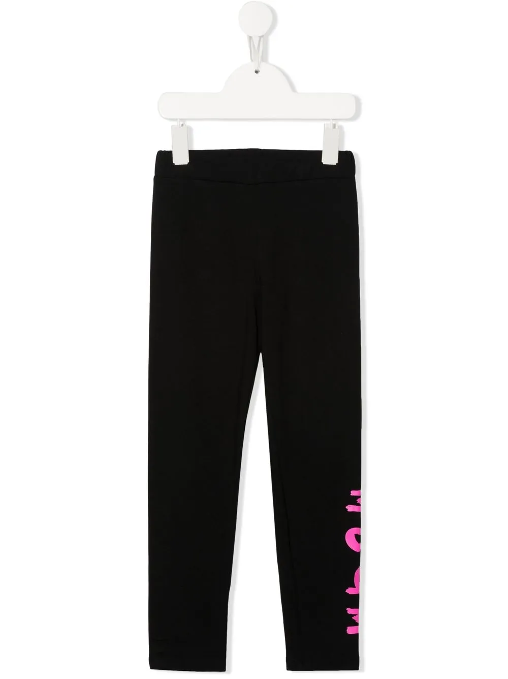 

MSGM Kids pants con logo estampado - Negro