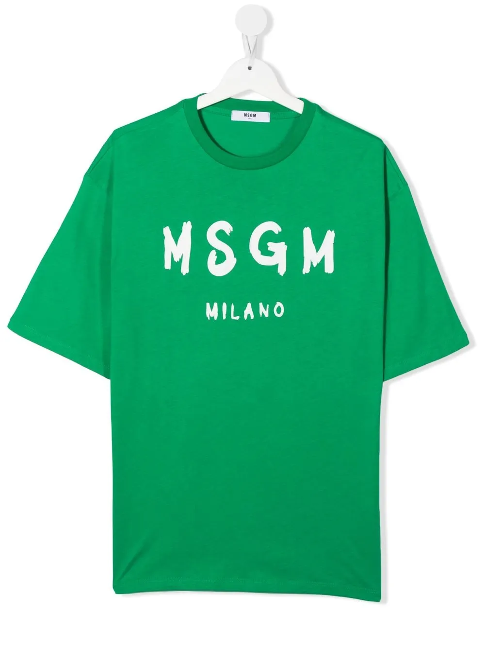 

MSGM Kids playera con logo estampado - Verde