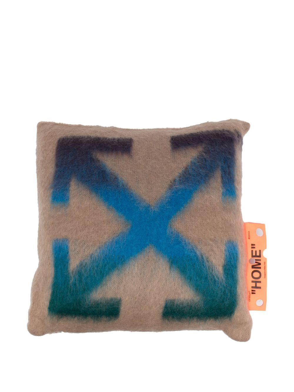 Off-White Kussen met patroon - Blauw