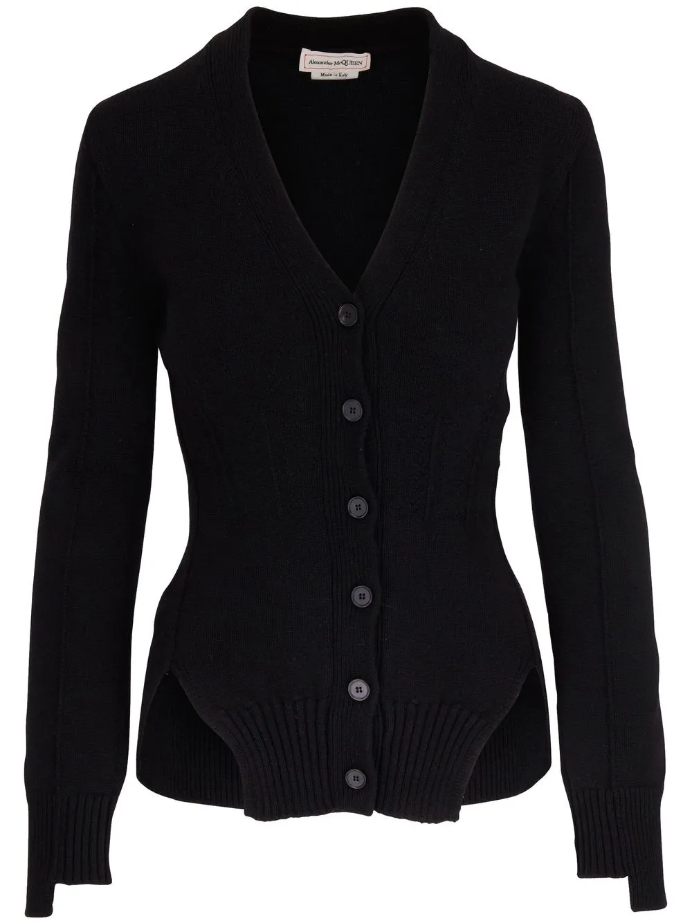 

Alexander McQueen V-neck knit cardigan - Black