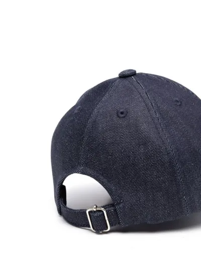 logo-print denim baseball cap | A.P.C 