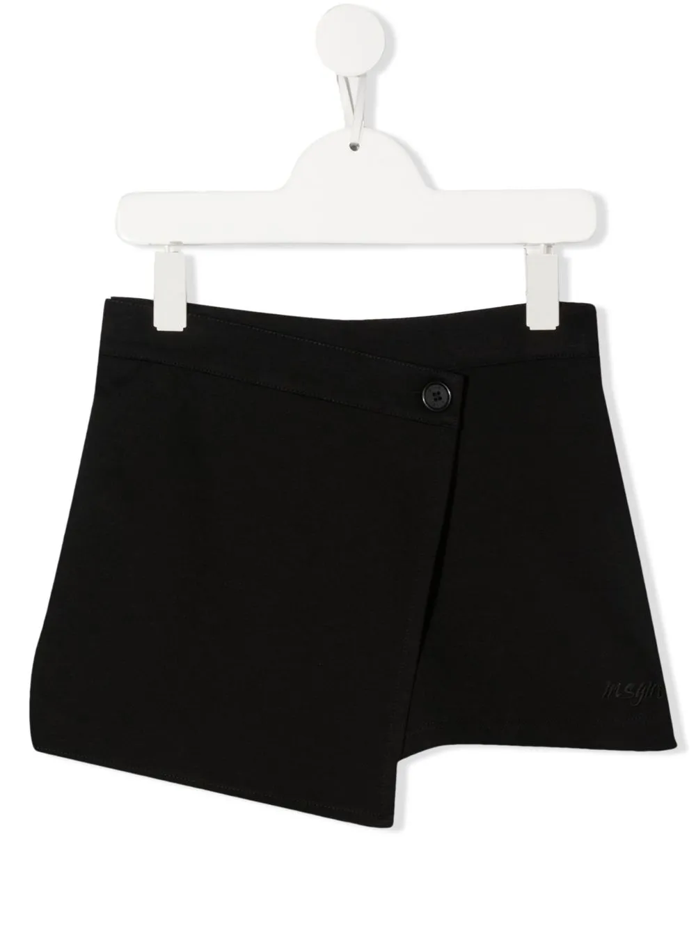 

MSGM Kids asymmetric tailored shorts - Black