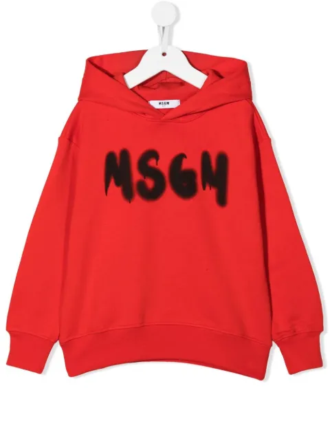 MSGM Kids hoodie à logo imprimé