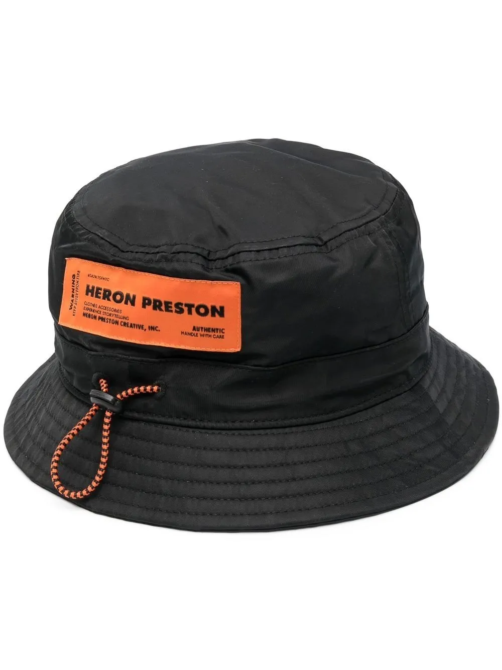 

Heron Preston gorro de pescador con bordado СТИЛЬ - BLACK WHITE