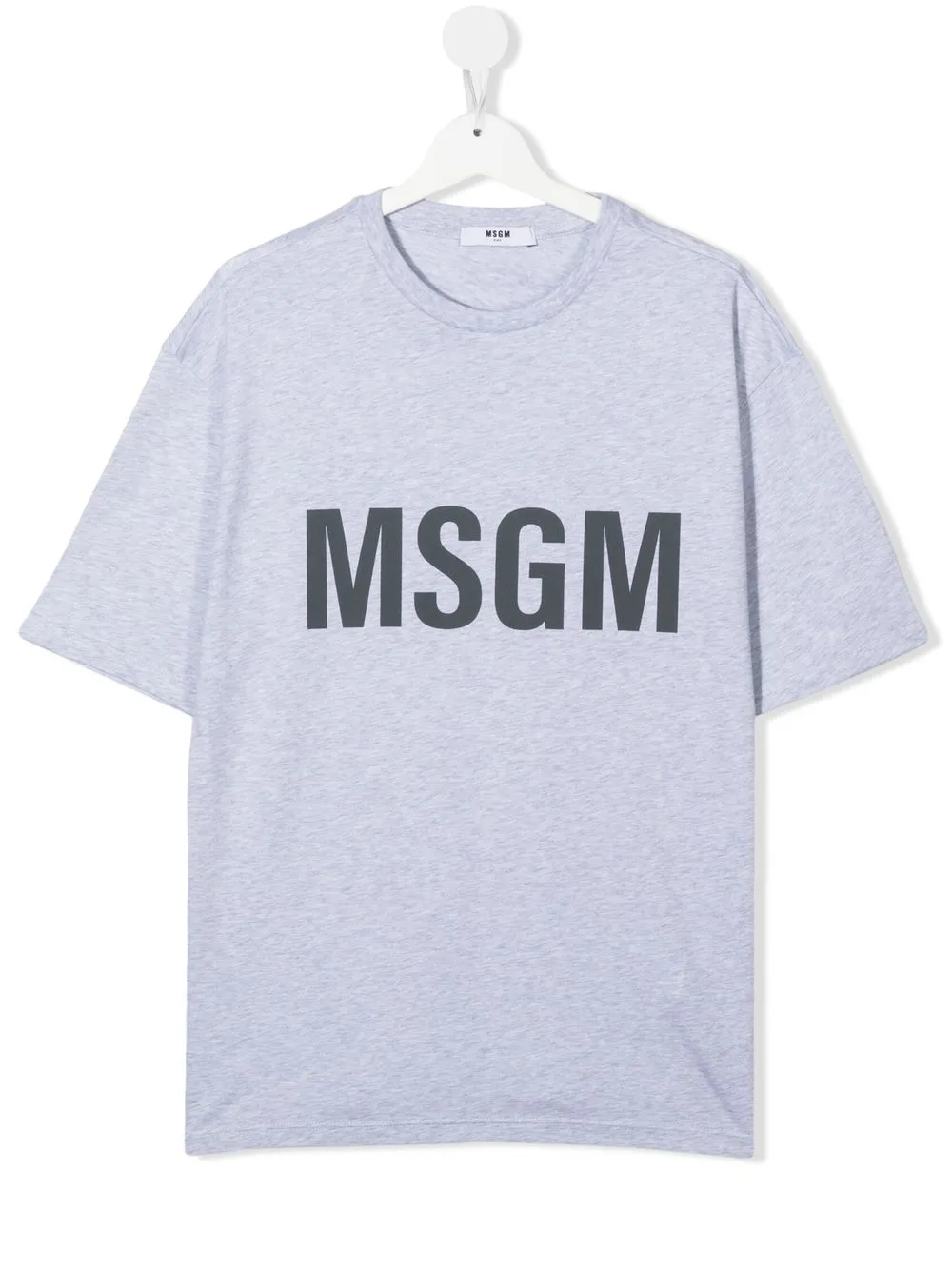 

MSGM Kids playera con logo estampado - Gris