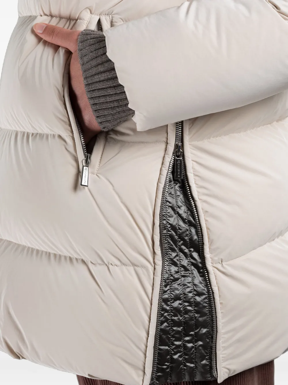 Moorer Jack met capuchon Beige