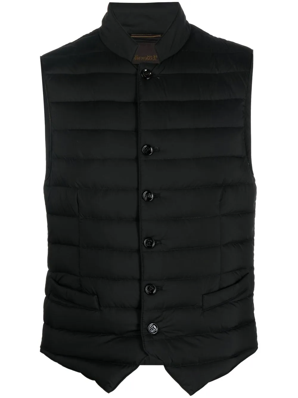 

Moorer button-up padded gilet - Black