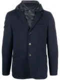 Moorer padded wool jacket - Blue