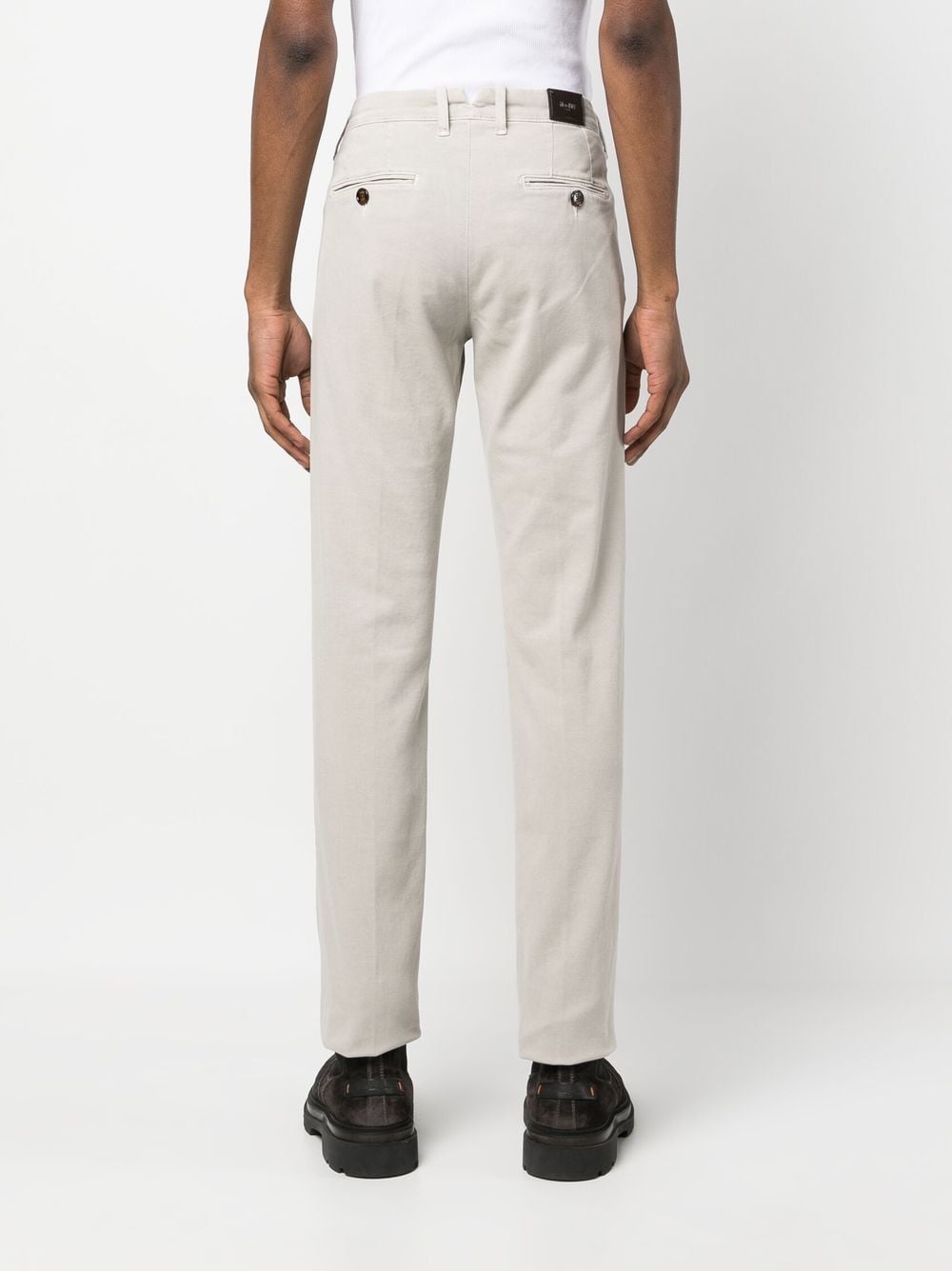 Shop Moorer Bogart-drl Chino Trousers In Neutrals