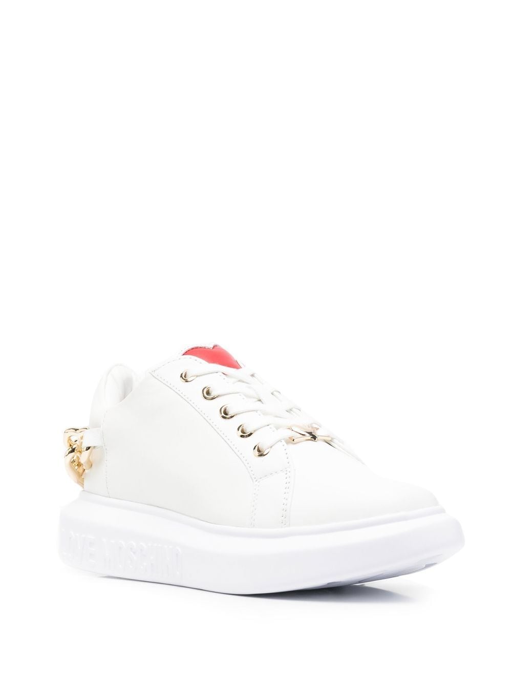 Love Moschino Monili low-top sneakers - Wit