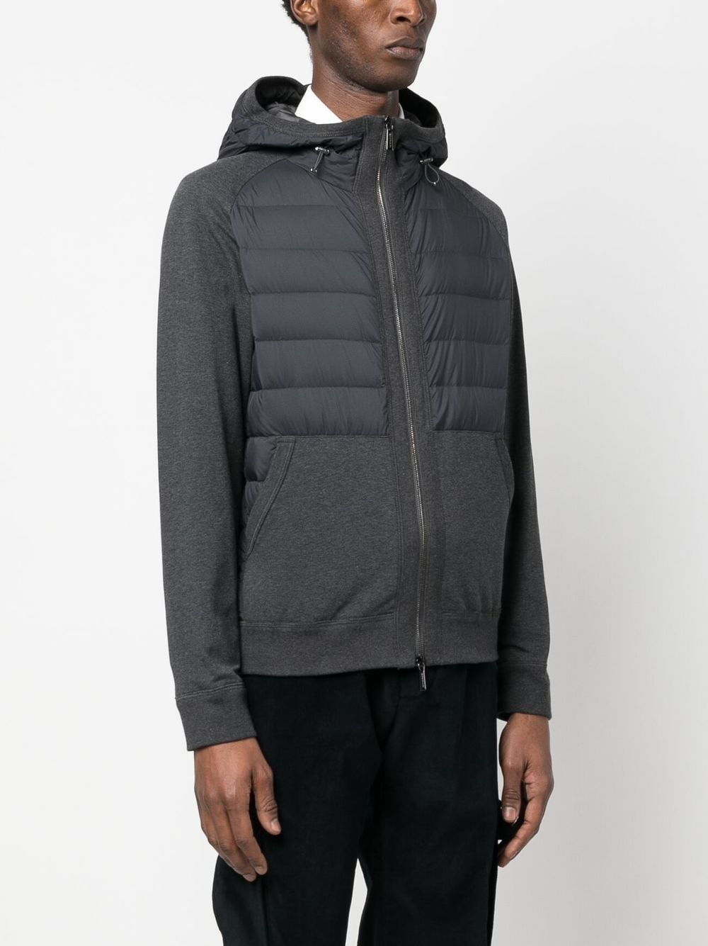 Shop Moorer Chirico-s3f Padded Jacket In Grey