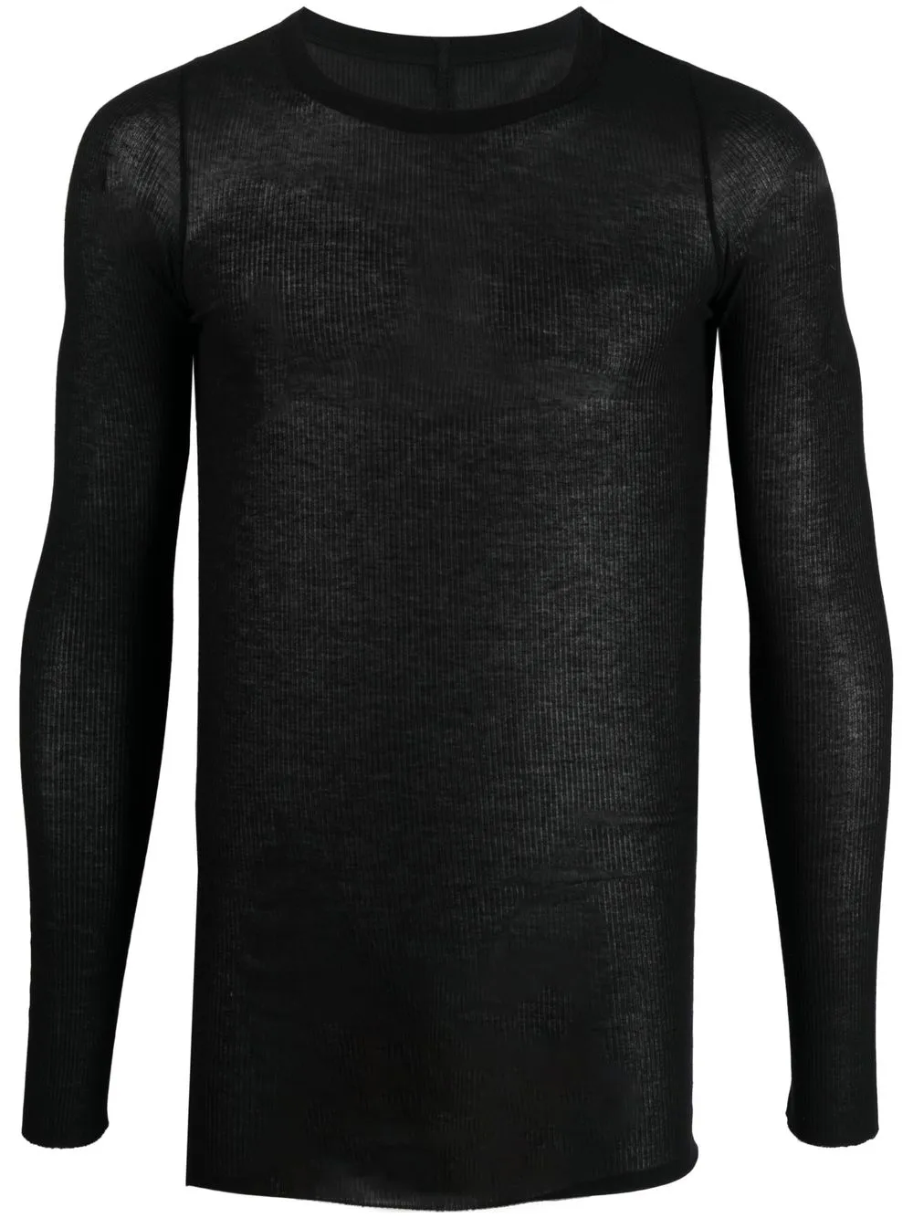 

Rick Owens long-sleeved fitted top - Black