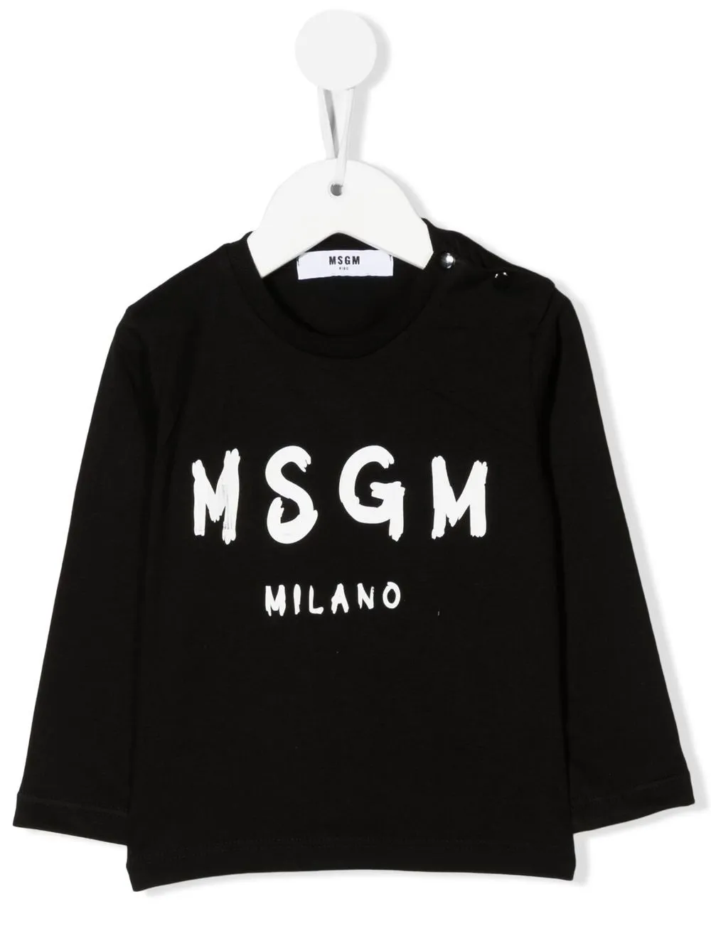 

MSGM Kids logo-print cotton T-shirt - Black