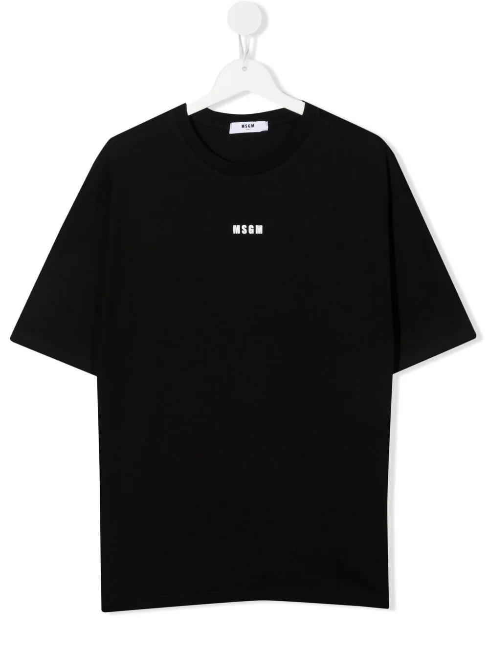 

MSGM Kids playera con logo estampado - Negro