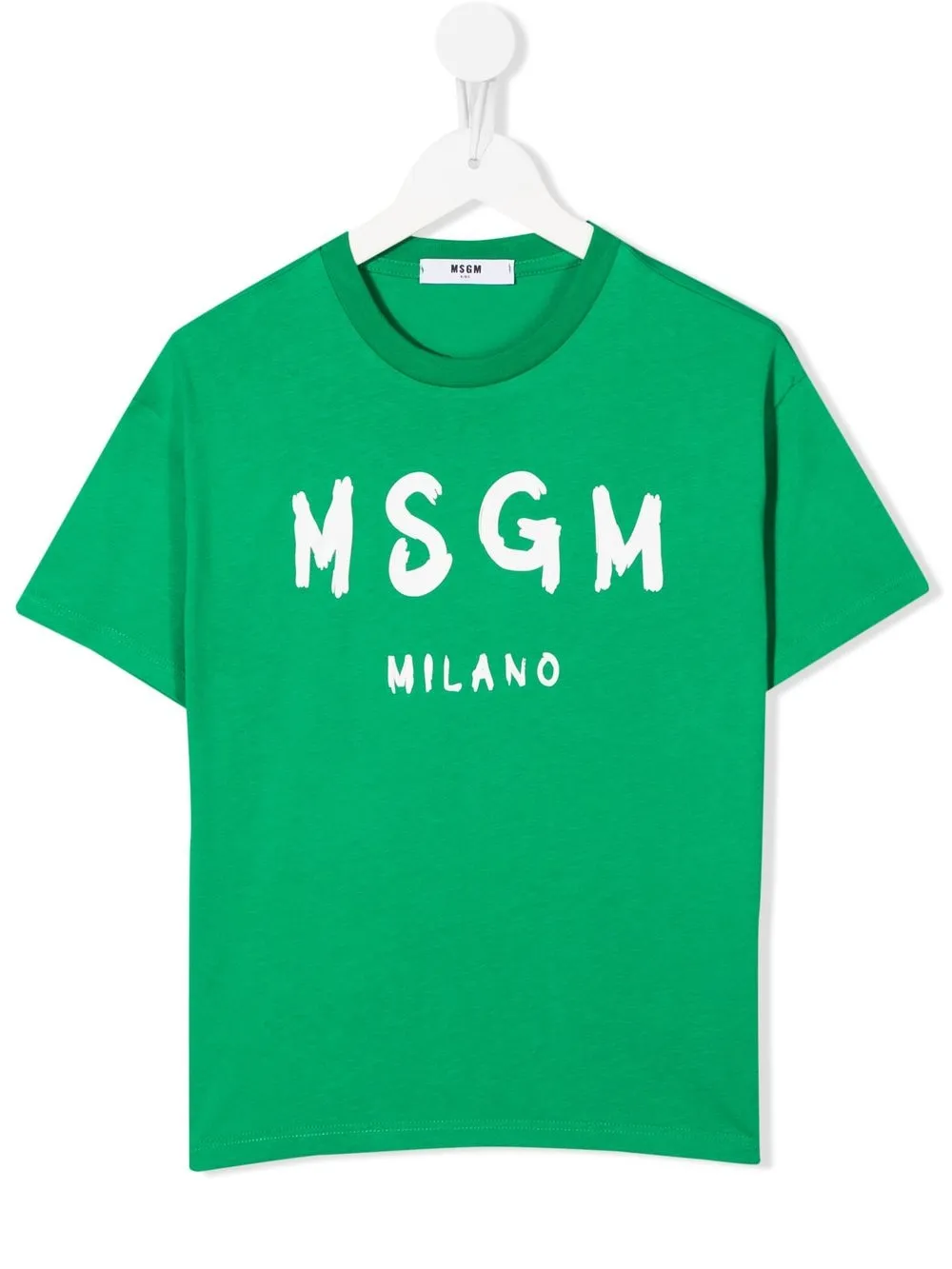 

MSGM Kids playera con logo estampado - Verde