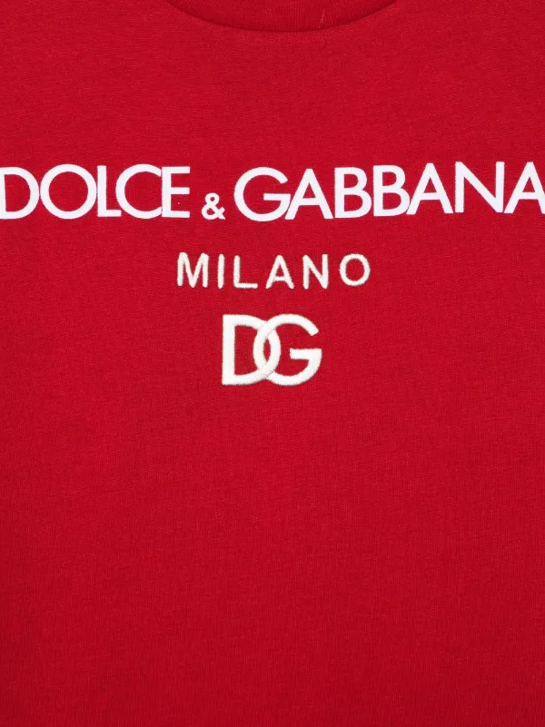 Dolce & Gabbana Kids DG Milano logo-print T-shirt - Farfetch