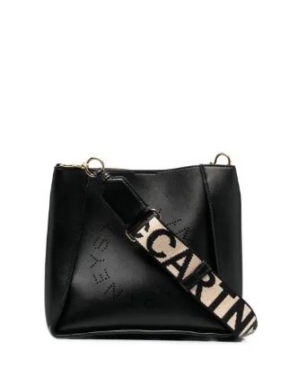 STELLA McCartney ロゴショルダーバッグ Women Black Logo Crossbody Bag | Stella McCartney US