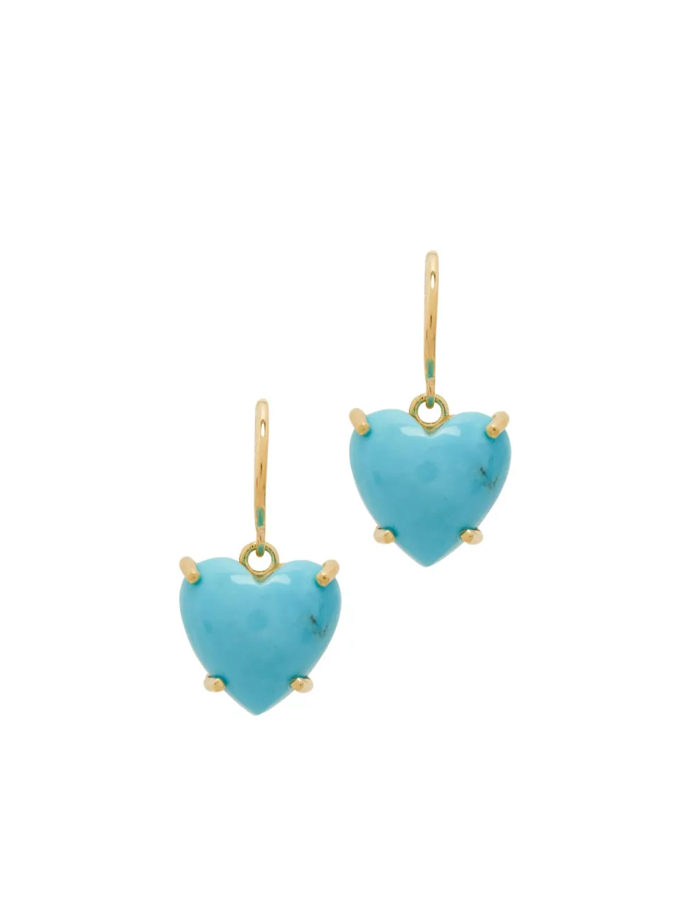 Irene Neuwirth heart-charm earrings - Blauw