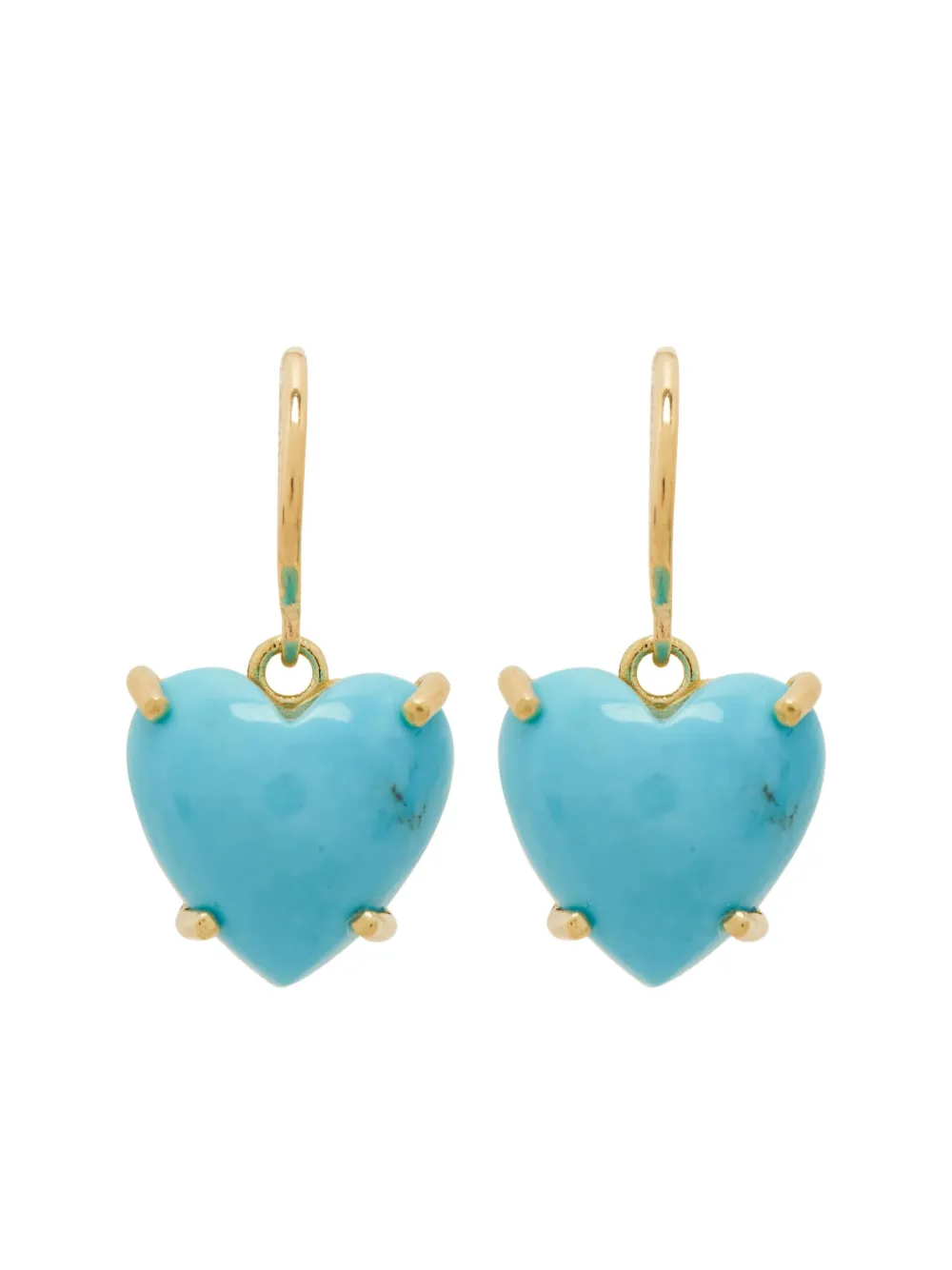 Irene Neuwirth Heart-charm Earrings In Gold