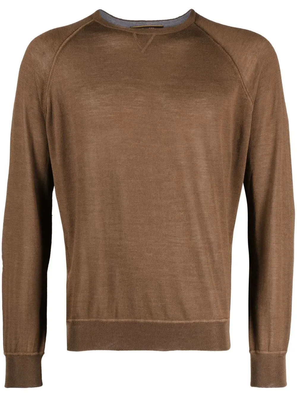 

Moorer crew neck pullover jumper - Brown