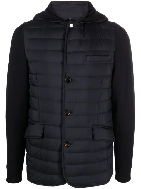 Moorer Massino-S3Z quilted knitted-mix jacket