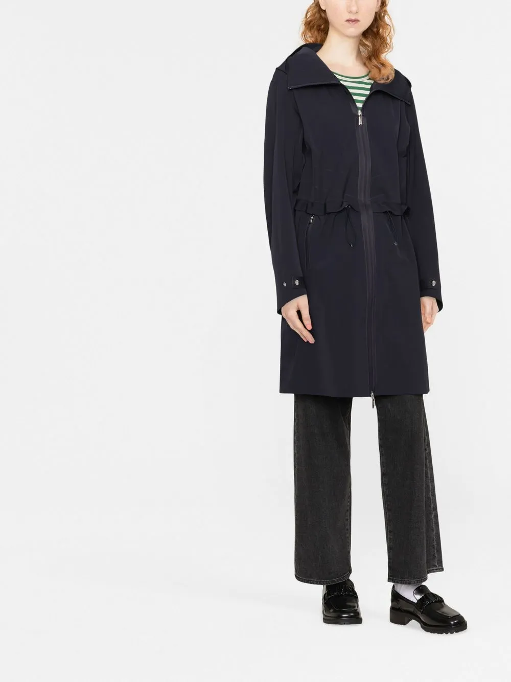 Moorer Jas met capuchon - Blauw