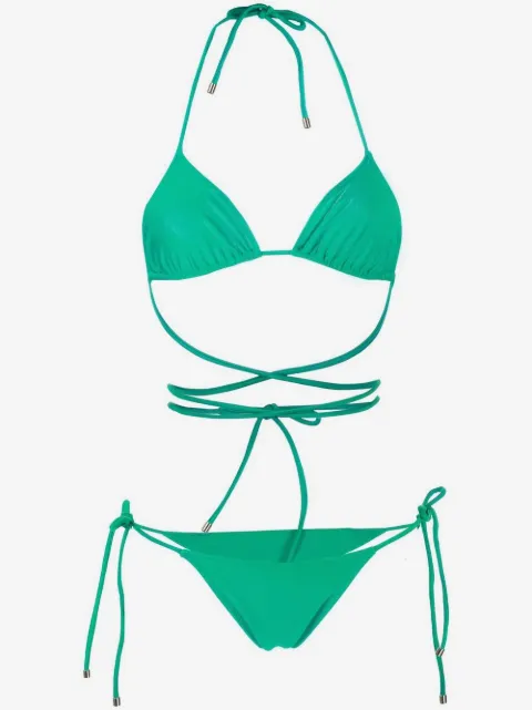 Manokhi wraparound tied bikini set