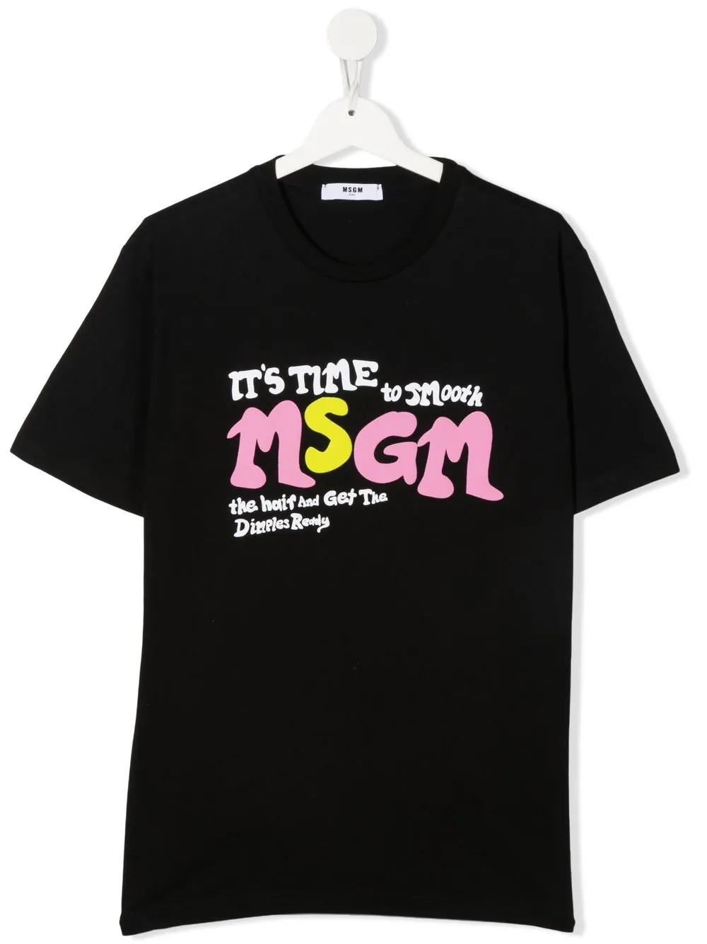 

MSGM Kids TEEN graphic-print cotton T-Shirt - Black