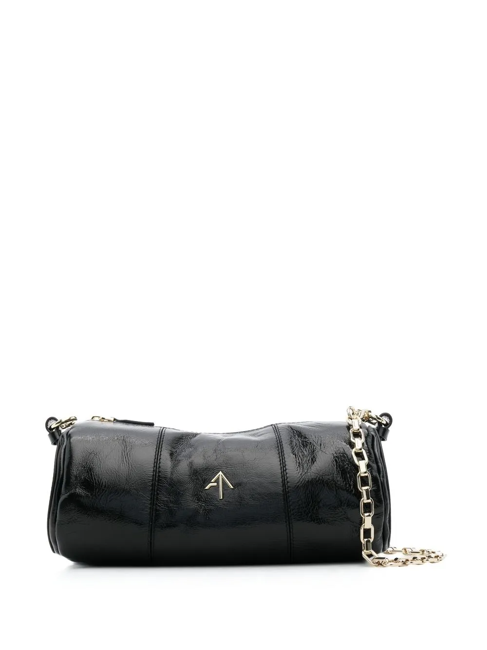 

Manu Atelier Cylinder leather shoulder bag - Black