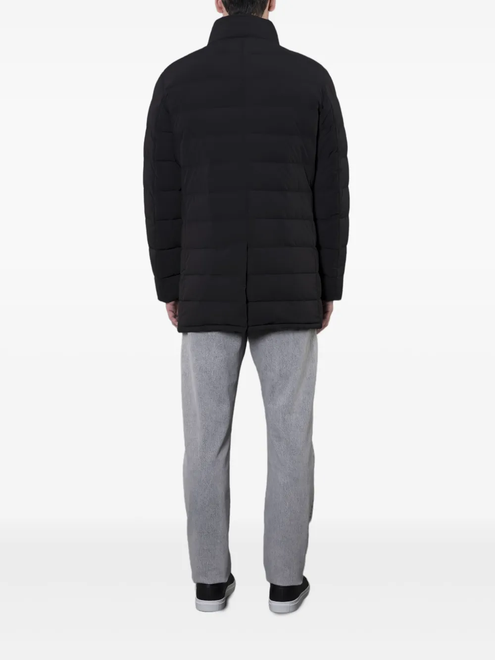 Moorer Calegari-kn Layered Down-padded Coat In Black