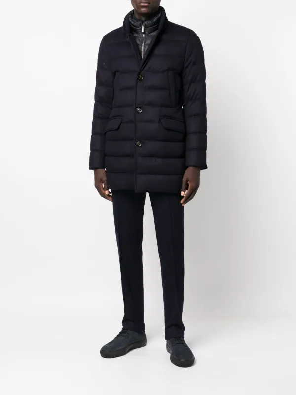 Moorer Padded zip-up Coat | Blue | FARFETCH JO