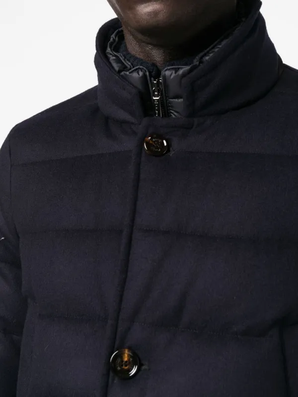 Moorer Padded zip-up Coat | Blue | FARFETCH JO