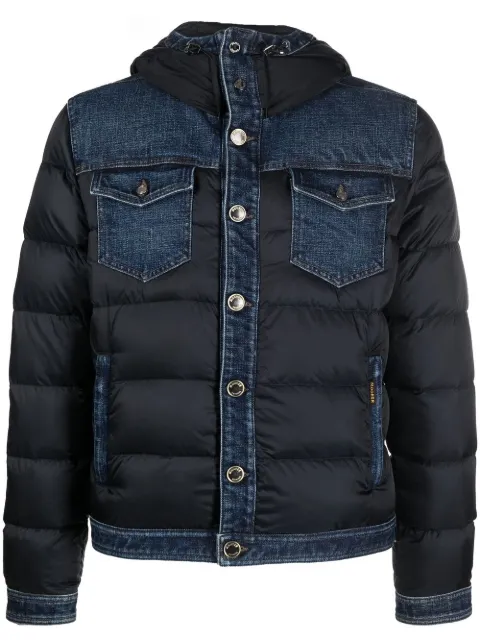 Moorer button-up padded jacket