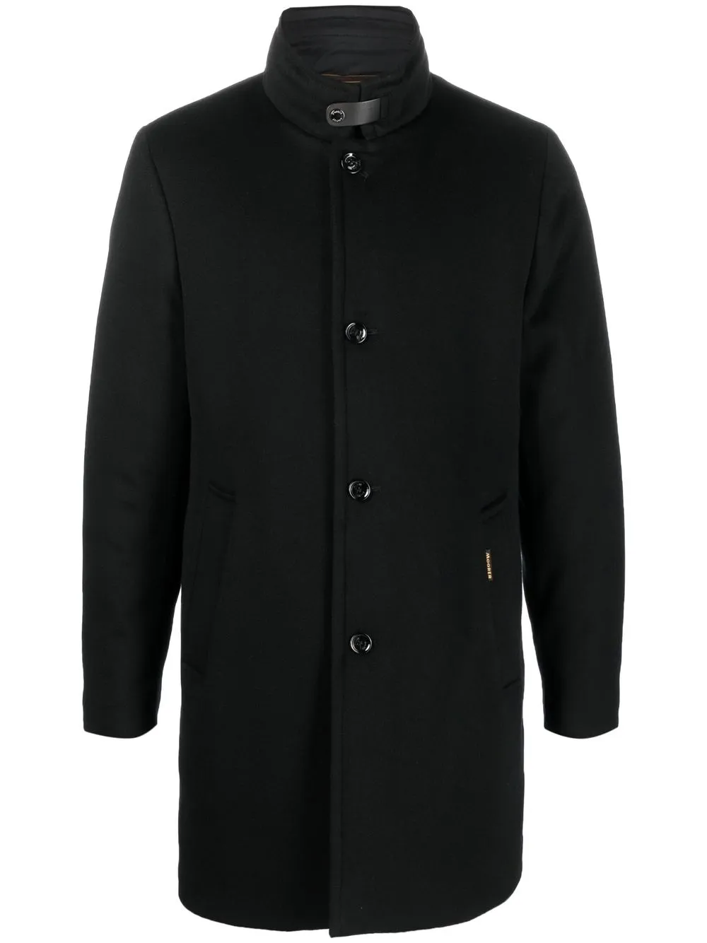 

Moorer single-breasted button peacoat - Black