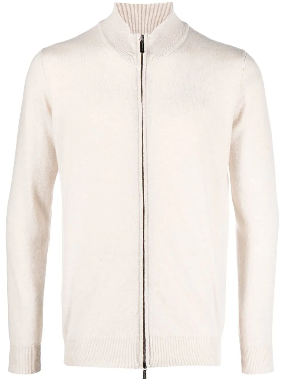 

Moorer zip-front cashmere jumper - Neutrals